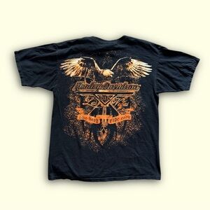 Vintage Harley Davidson Cafe T Shirt Black Medium Flames Las Vegas Men’s